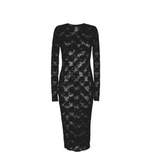 Sexy Fleur du Mal Black Long Sleeve Rosalia Lace Dress